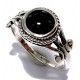 Bague argent 2,7g T 50 à 60 onyx