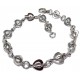 Bracelet acier 19cm curs entrelacés