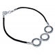 Bracelet argent 2,4g et nylon 18cm