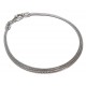 Bracelet argent 5,3g rhodié 19cm