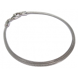 Bracelet argent 5,3g rhodié 19cm