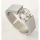 bague acier zircons t50/52/54/56/58