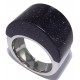 Bague  acier l 316 t 52-56-58-60 résine nuit