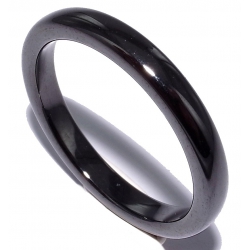 Bague  céramique noire l 316 t 50 à 60