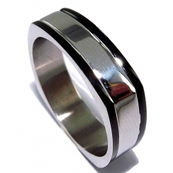 Bague acier homme taille 54 à 68