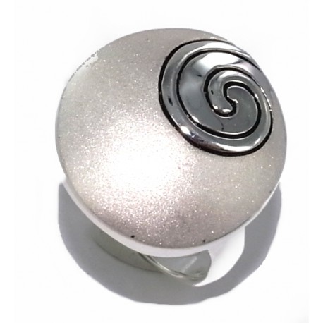 Bague argent 6g t 50 à 60 brillant et satin