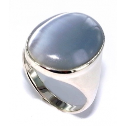 bague argent 3,8g oeil de chat