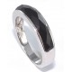 bague argent 3,2g rhodié onyx