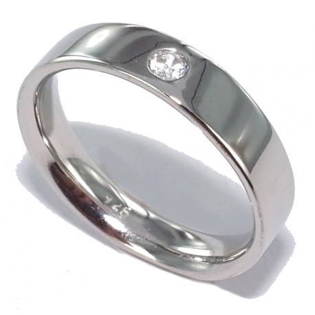 bague argent 4,2g rhodié zircon