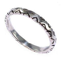 Bague argent 1,7g t 50 au 60