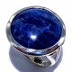 Bague argent 5,3 g t 52 à 60 sodalite