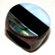 Bague fantaisie bois abalone