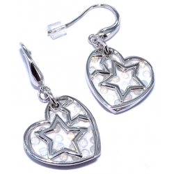 Bo argent 6g rhodiées cristal svarowski