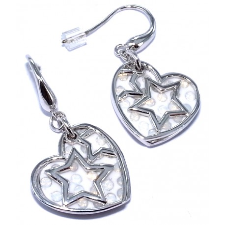 Bo argent 6g rhodiées cristal svarowski