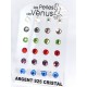 Présentoir 12 bo argent 6 g cristal couleur