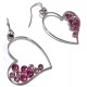 Bo argent bo argent rhodié 5,6g cristal swarowski