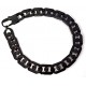 bracelet acier 21cm noir