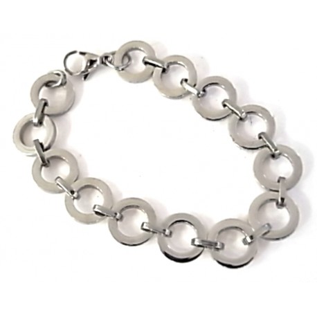 bracelet acier 21cm