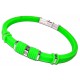 Bracelet acier et silicone vert