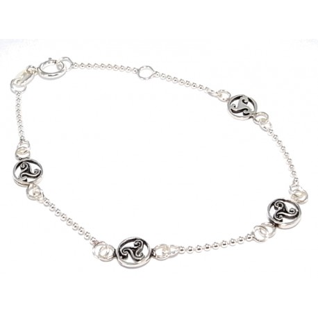 Bracelet argent 1.6g enfant 14/16cm celte