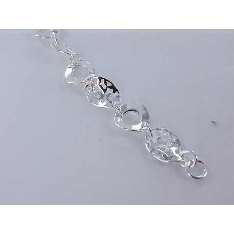 Bracelet argent 8.9g  18.5cm