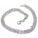 Bracelet argent 3,8g 18,5cm 2 rangs