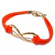Bracelet fantaisie doré orange