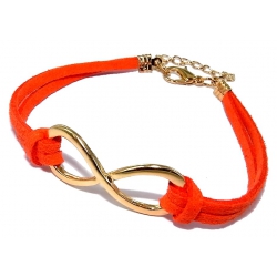 Bracelet fantaisie doré orange