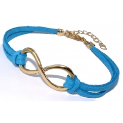 Bracelet fantaisie doré bleu