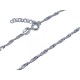 Chaine cheville argent 1.9 g 22+3 cm