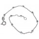 Bracelets argent chaîne cheville argent 2g 22+3cm