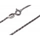 Colliers argent collier argent rhodié 2,1g 40cm