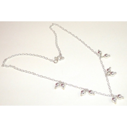 Collier argent 6.4g 42cm boules argent