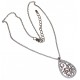 Collier argent 5,8g rhodié 40+5cm zircons