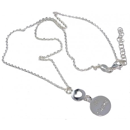 Collier argent 3g 38+3cm