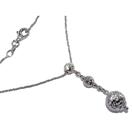 Collier argent 4,6g 42cm rhodi