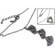 Collier argent 6,5g 40+3cm rhodié modulable zircons