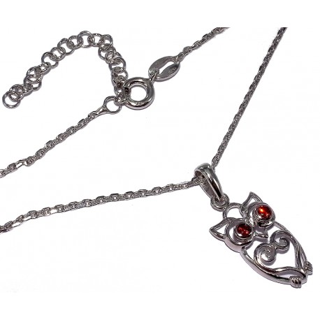 collier argent rhodié 3,3g 38+5cm zircon