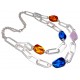 Collier fantaisie mat 40cm 2 rangs