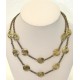 Collier finition bronze 2 rangs