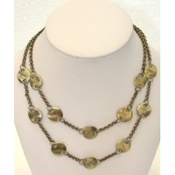 Collier finition bronze 2 rangs