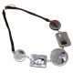 Collier aluminium 5 pieces corde coton marron 48cm+5cm