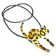 Collier cuir 50cm chat  couleur