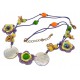 Collier  fantaisie crochet 40+5cm nacre