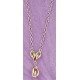 collier plaqué or 42cm