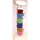 Bracelets fantaisie lot de 24 bracelets coton et nylon 6 couleurs x4