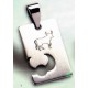 Pendentif acier taureau