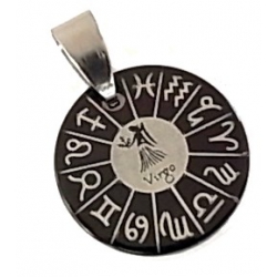 pendentif acier horoscope