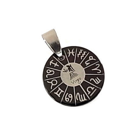 pendentif acier horoscope