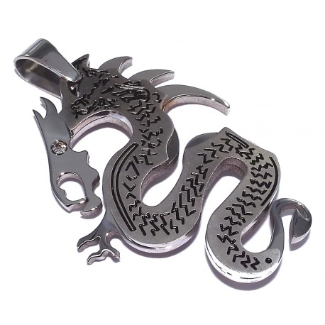 Pendentif acier pendentif acier dragon
